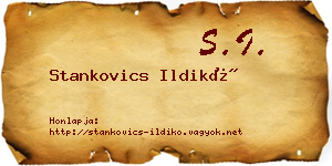 Stankovics Ildikó névjegykártya