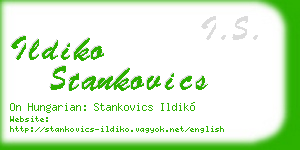 ildiko stankovics business card